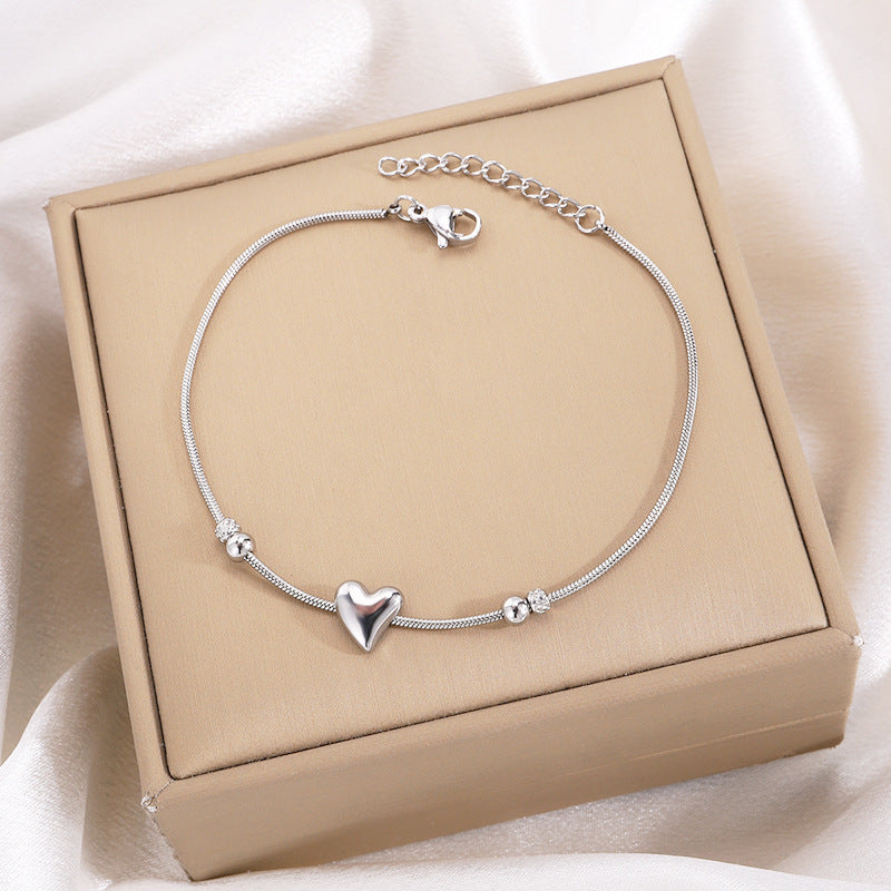 Wholesale Simple Love Titanium Steel Versatile Bracelet